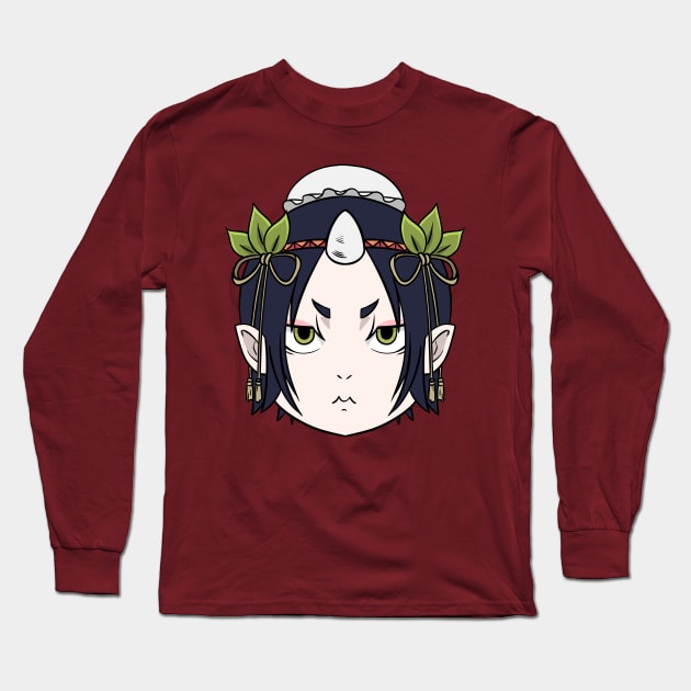 Hozuki coolheadedness head shot Long Sleeve T-Shirt by Oricca